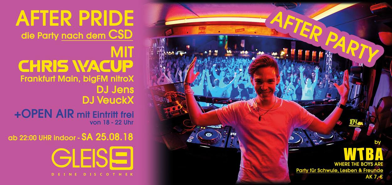 CSD AFTER PRIDE mit CHRIS WACUP